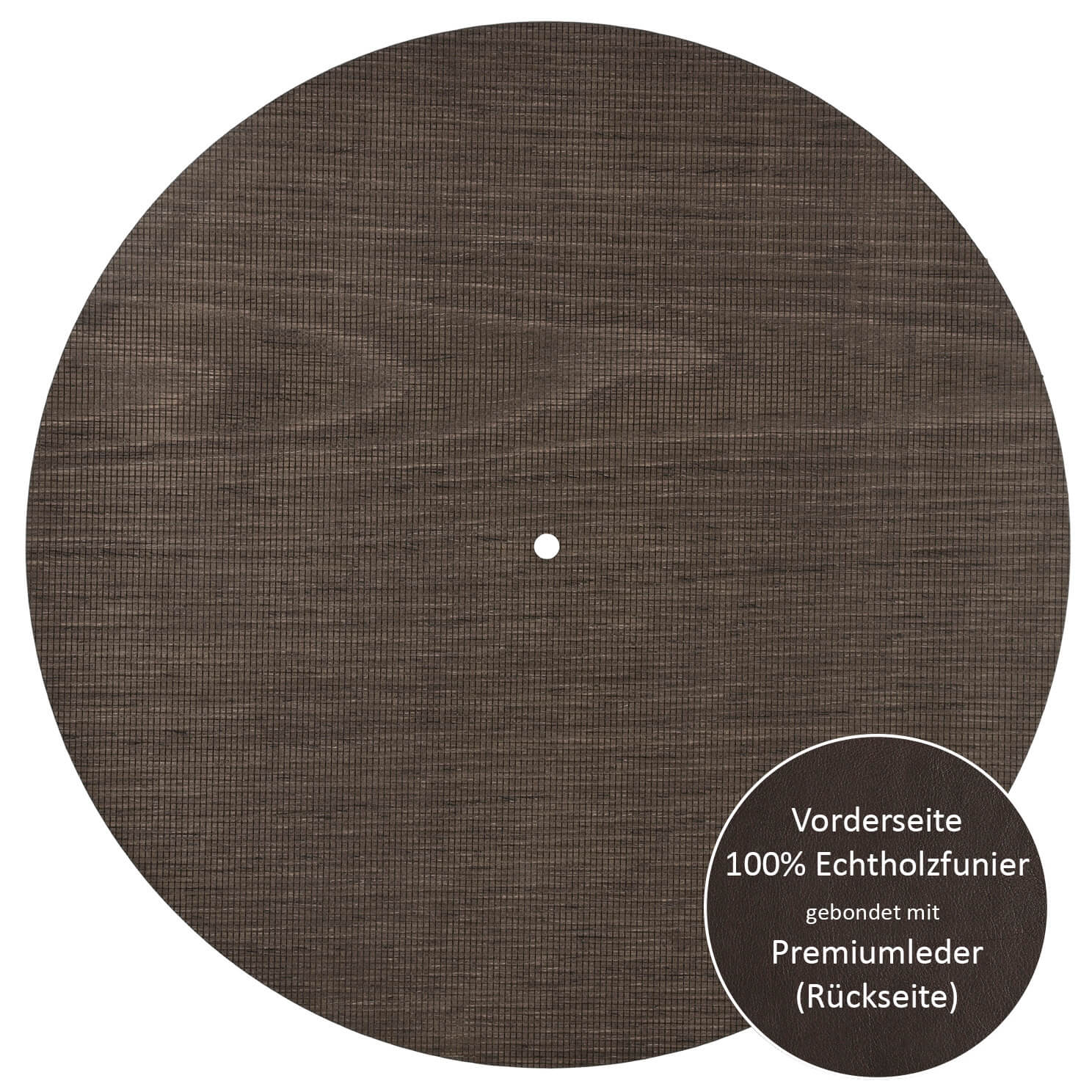 Plattentellerauflage Holz Leder|Auflage Plattenteller|Plattenspieler Auflage|Grammophon Auflage| | Sonicvoice